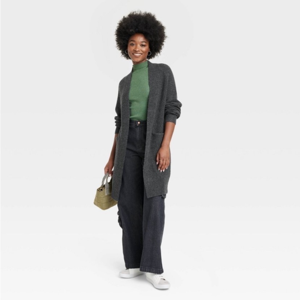 Women's Cashmere-Like Long Layering
Cardigan - Universal Thread™ Dark Gr…